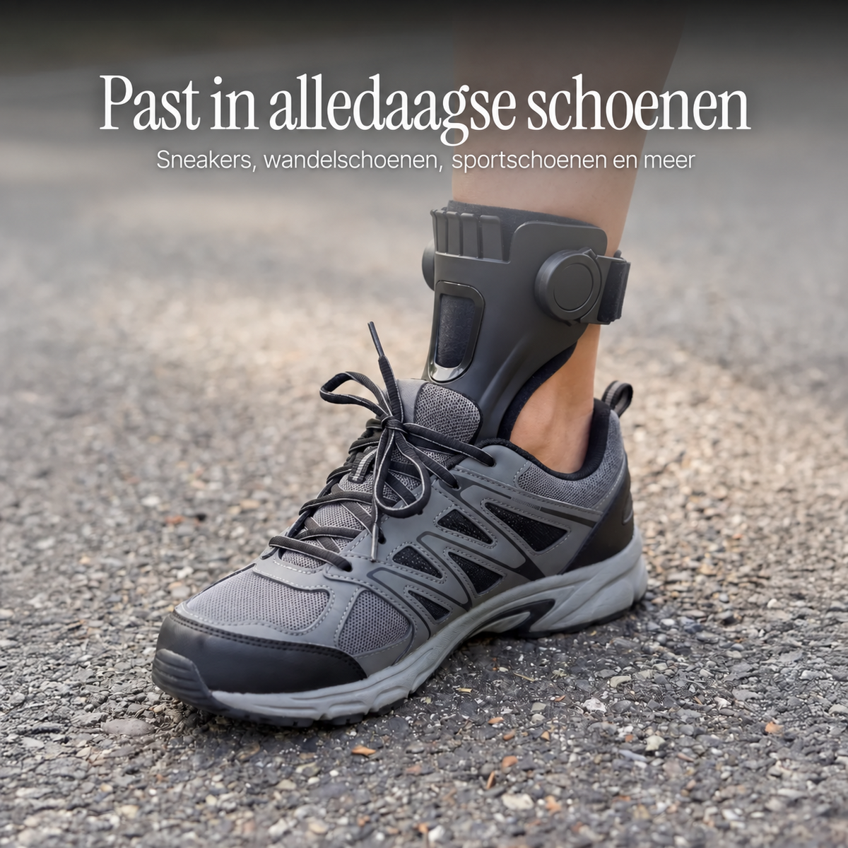 Foot Drop Walking Support — past in alledaagse schoenen — NL