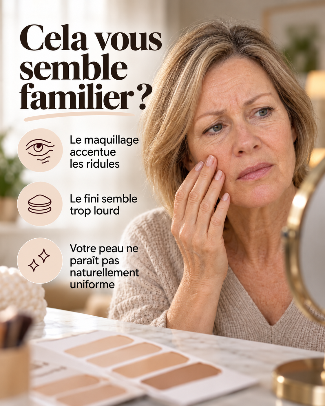 Novamelle Cela vous semble familier ? problèmes de fond de teint