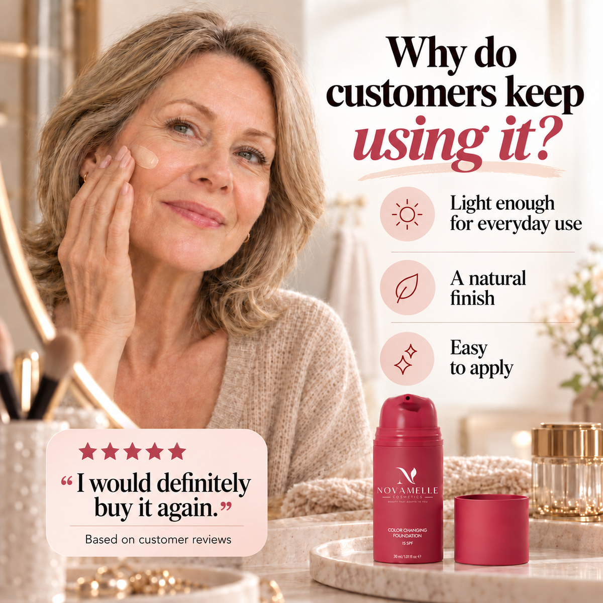 Novamelle Why customers keep using it - EN