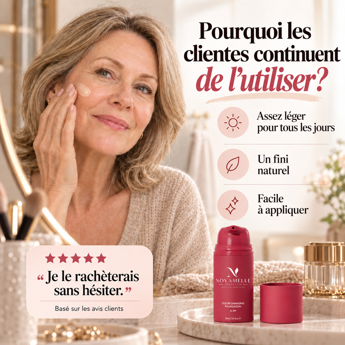 Novamelle Pourquoi les clientes continuent de l'utiliser - FR